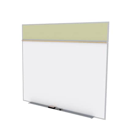 Ghent Combo Whiteboard/Bulletin, Mag Por/Vnyl, Styl A, 5 ft H x 12 ft W, Caramel SPC512A-V-181